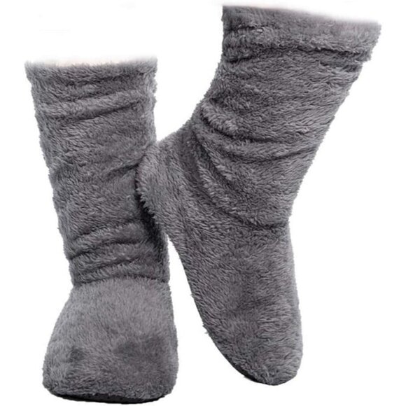 Women's Slipper Sock Coral Velvet Super Soft Warm Booties Slippers Cozy Fuzzy - Picture 1 of 5
